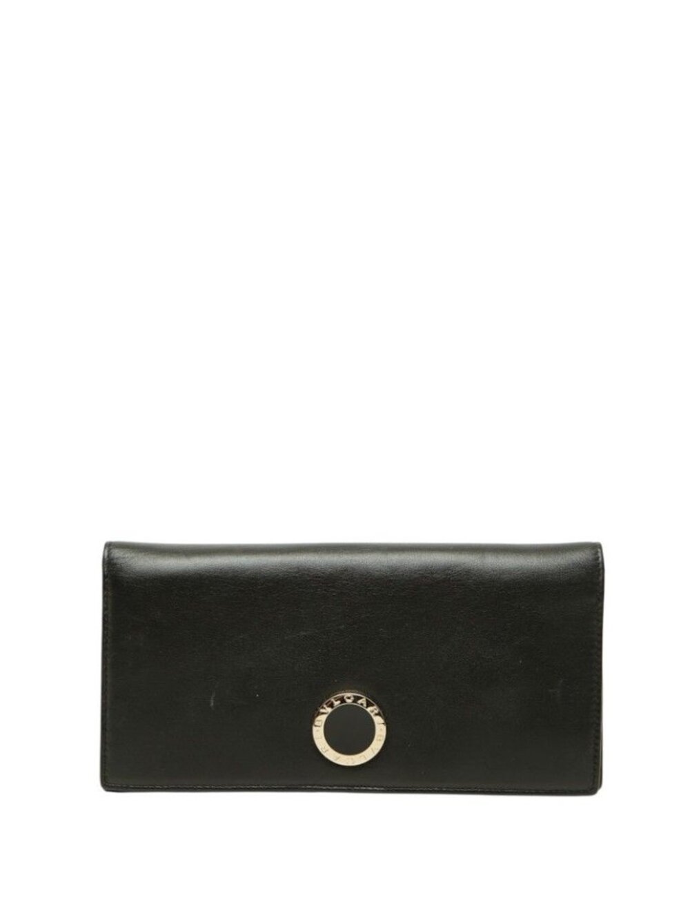 Bvlgari Wallet Black Leather